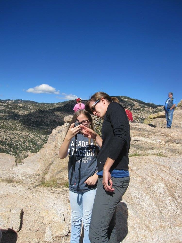 discussing the minerals on Mt. Lemmon, AZ